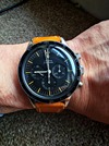 105.003-63 ed white omega speedmaster with rare decimal bezel at Brittons watches