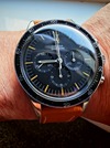 105.003-63 ed white omega speedmaster with rare decimal bezel at Brittons watches